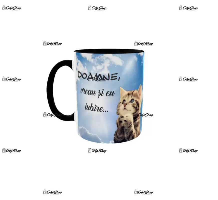 Doamne vreau si eu iubire..., cana din ceramica, 330ml
