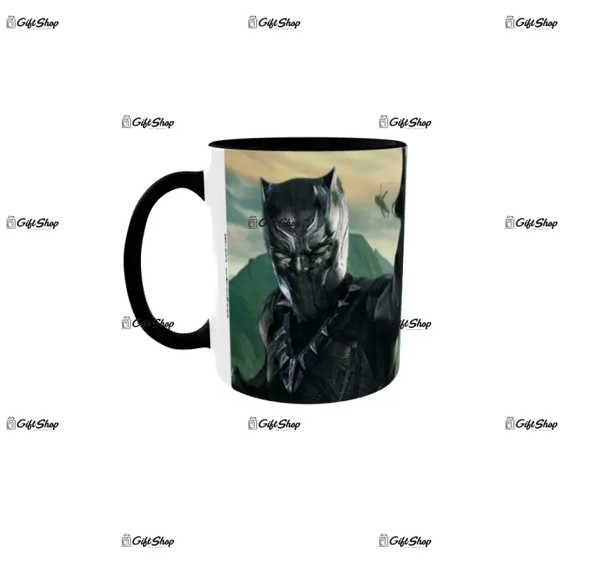 Black panther, cana din ceramica, 330ml, model 2b