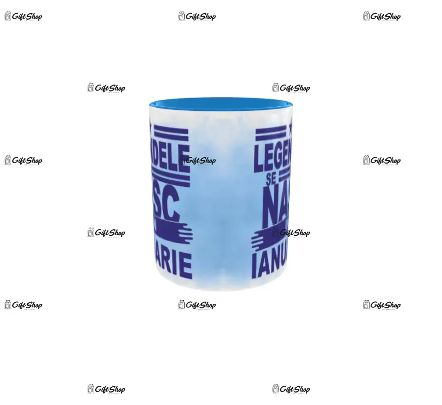 Legendele se nasc in ianuarie, cana din ceramica, 330ml