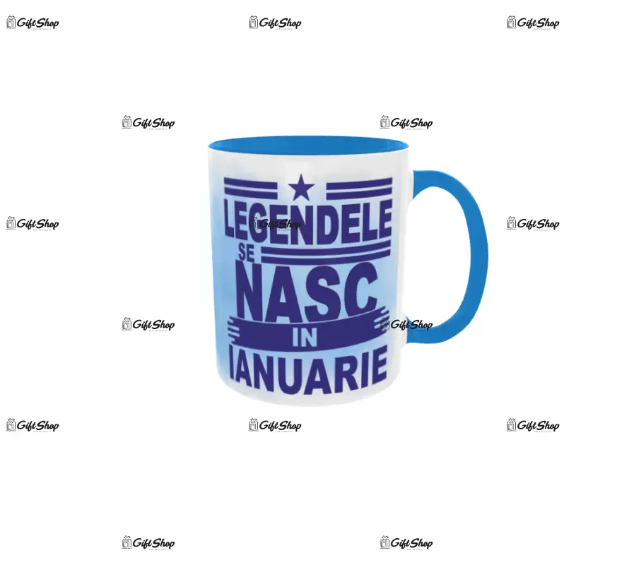 Legendele se nasc in ianuarie, cana din ceramica, 330ml