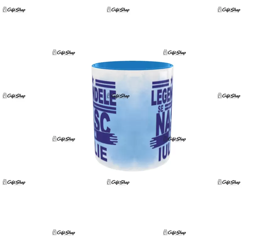 Legendele se nasc in iulie, cana din ceramica, 330ml