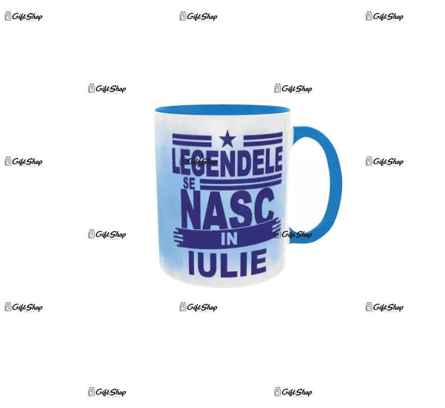 Legendele se nasc in iulie, cana din ceramica, 330ml