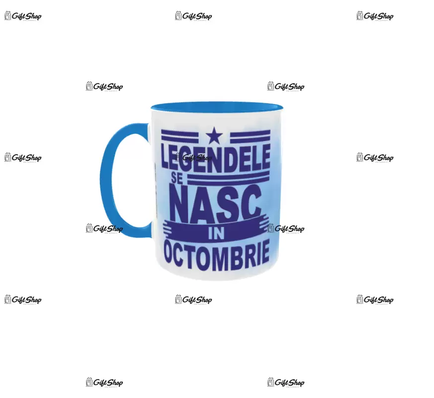 Legendele se nasc in octombrie, cana din ceramica, 330ml