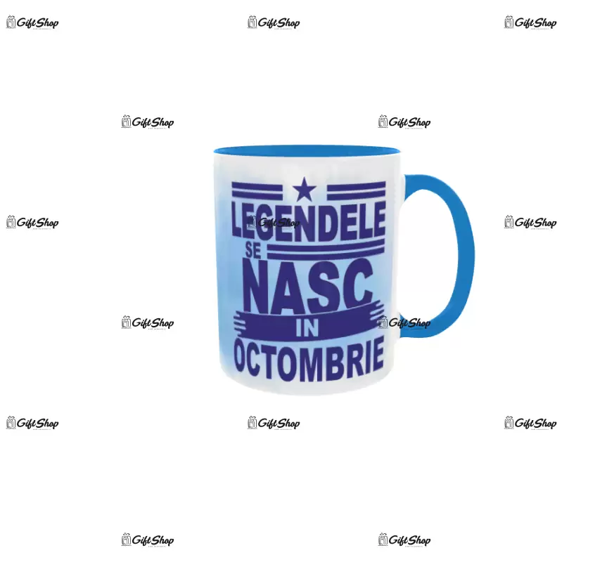 Legendele se nasc in octombrie, cana din ceramica, 330ml
