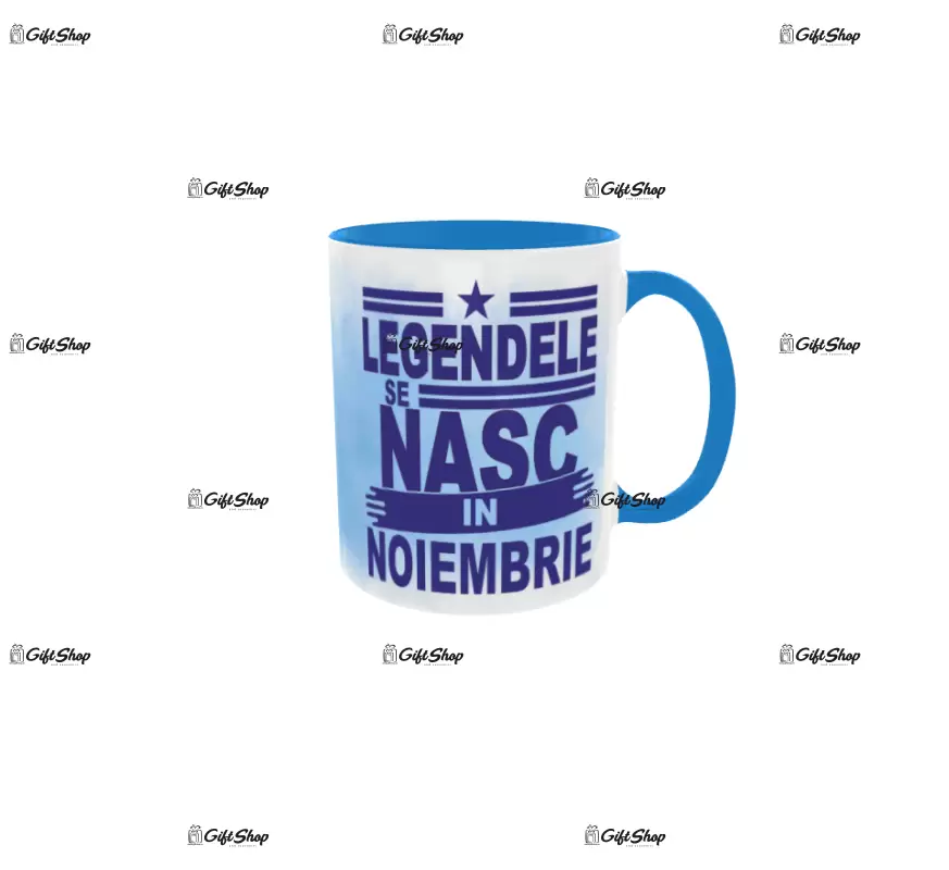 Legendele se nasc in noiembrie, cana din ceramica, 330ml