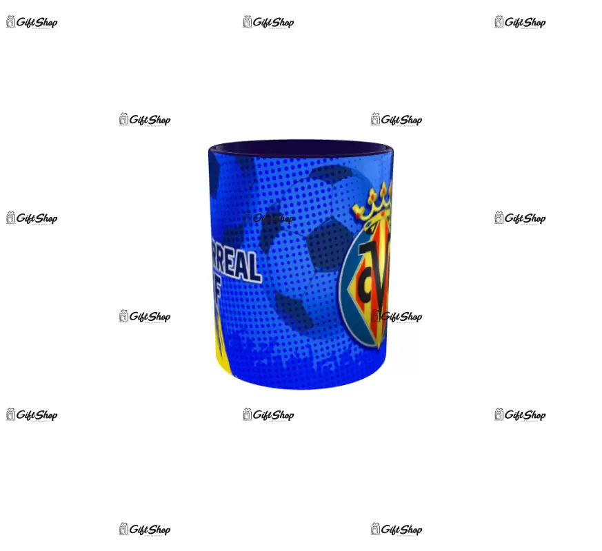 Villarreal cf, cana din ceramica, 330ml