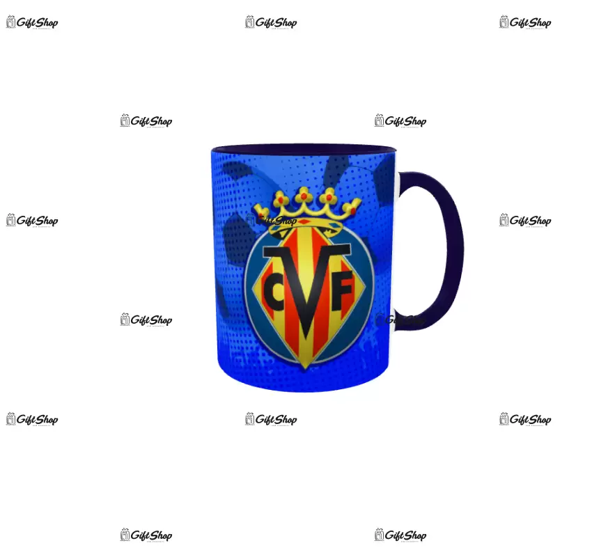 Villarreal cf, cana din ceramica, 330ml