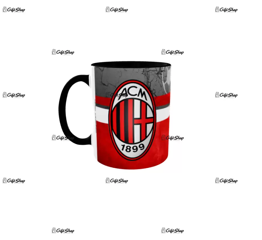 Ac milan, cana din ceramica, 330ml