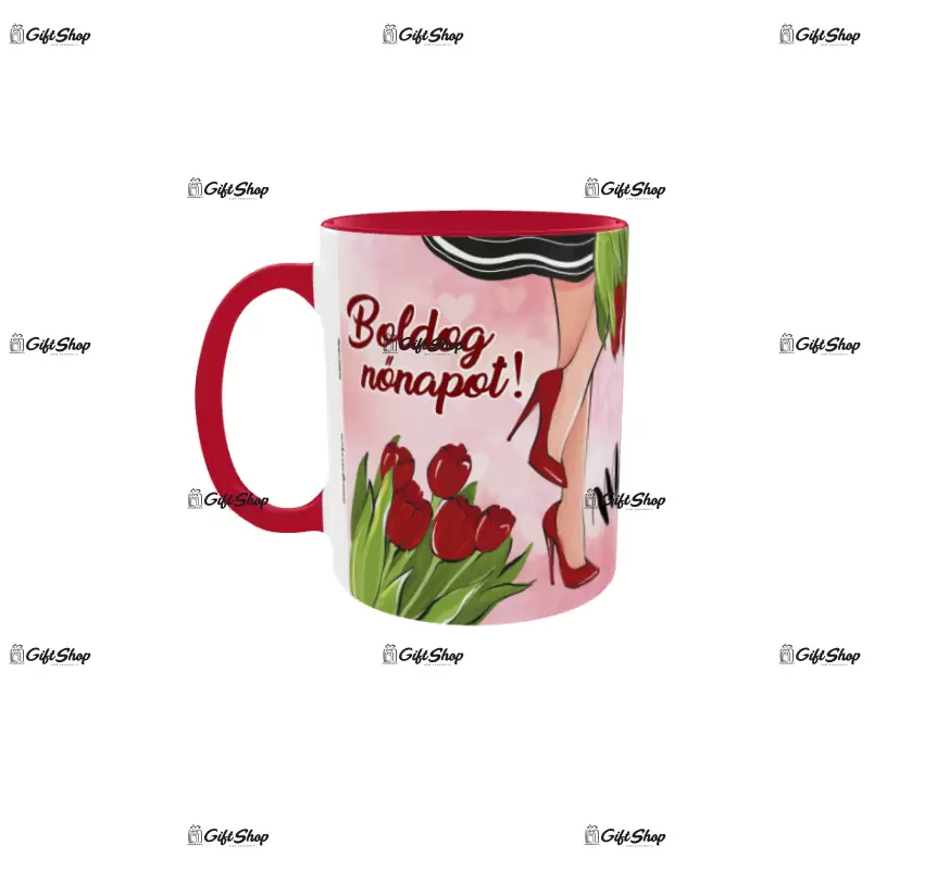 8 március boldog nőnapot, cana din ceramica, 330ml, model 1