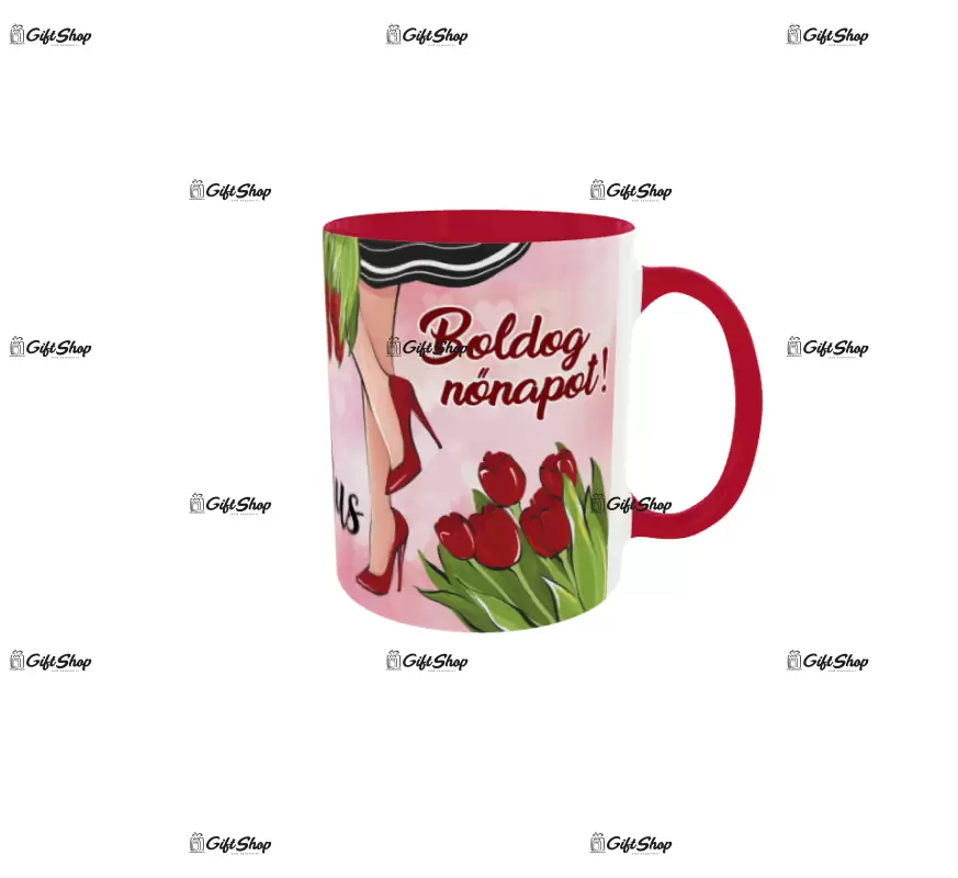 8 március boldog nőnapot, cana din ceramica, 330ml, model 1