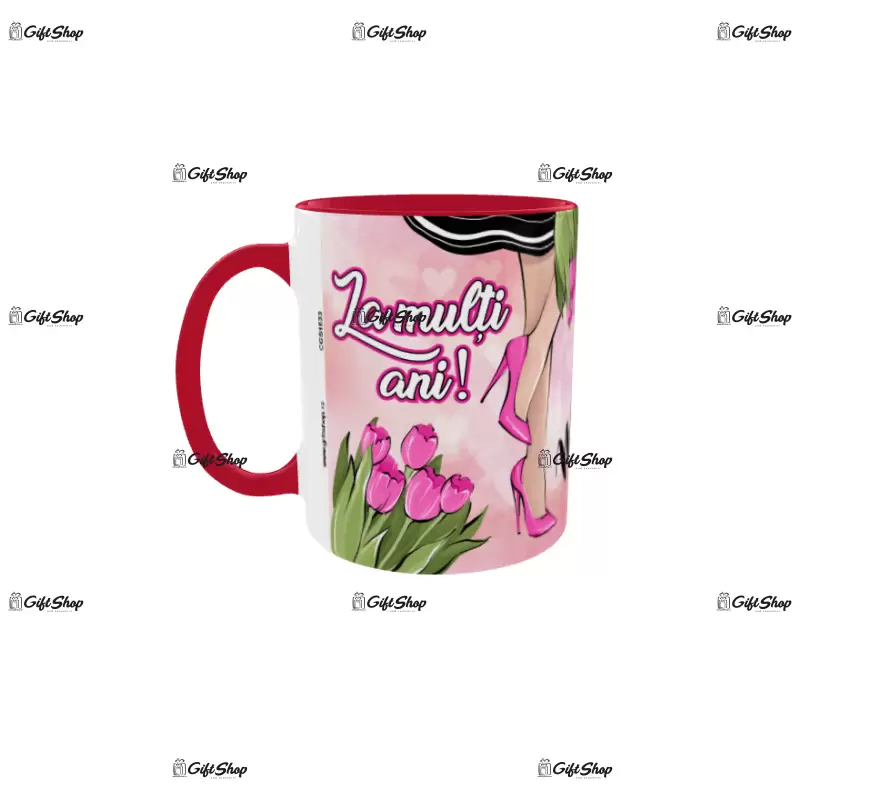 8 martie, cana din ceramica, 330ml, model 2