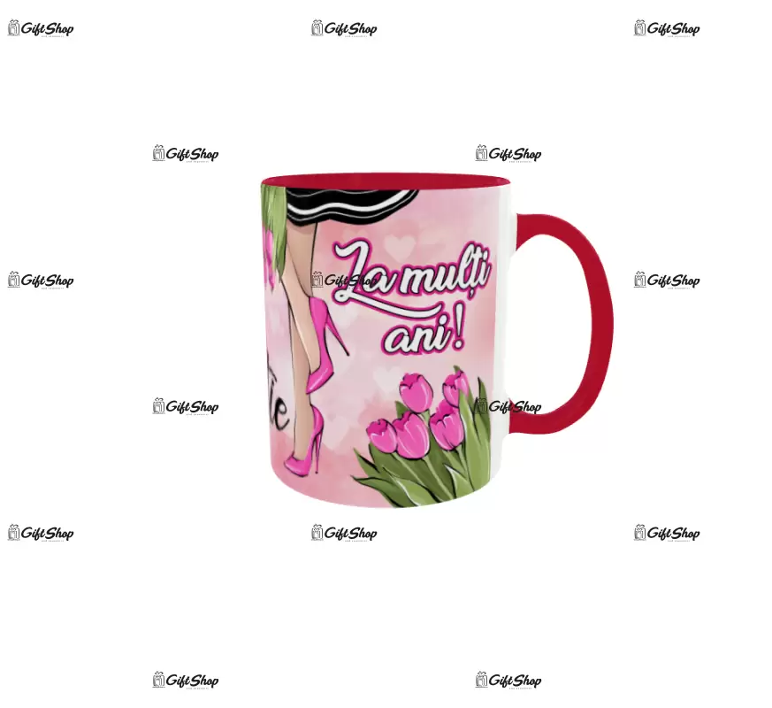 8 martie, cana din ceramica, 330ml, model 2