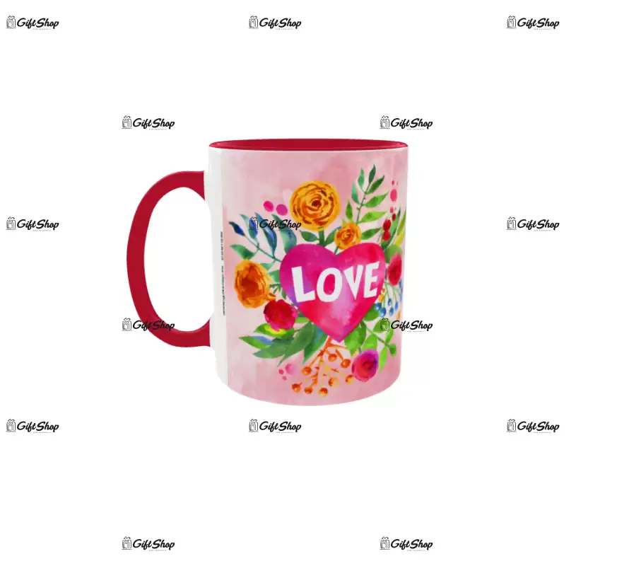 Love, cana din ceramica, 330ml, model 1