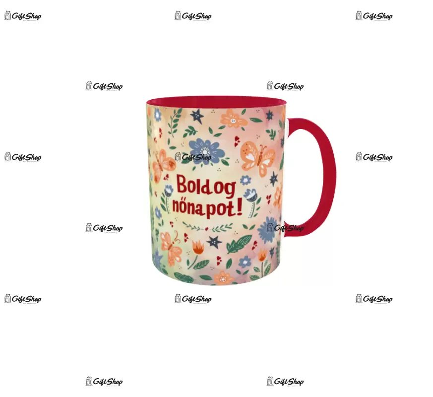 Boldog nőnapot, cana din ceramica, 330ml, model 1