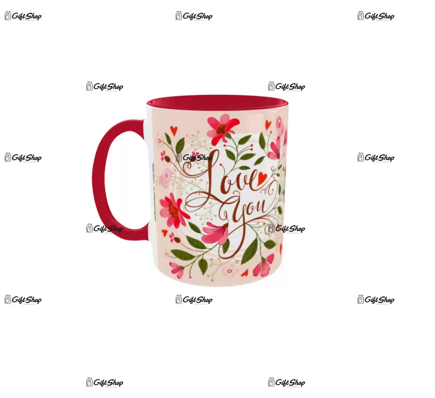 Love you, cana din ceramica, 330ml, model 1