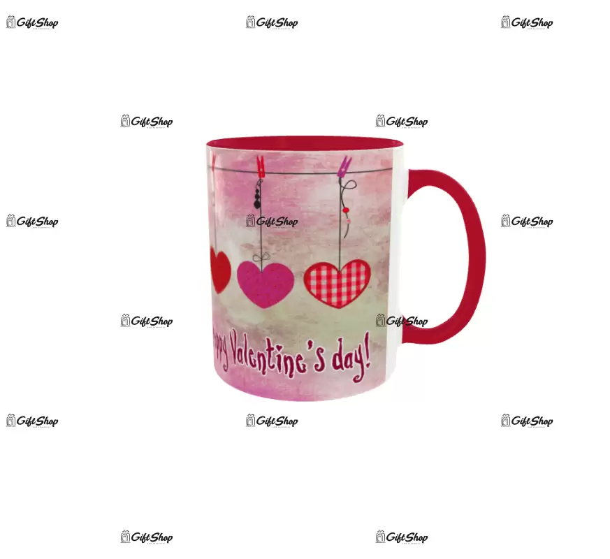 Happy valentine`s day, model 1, cana ceramica, 330ml