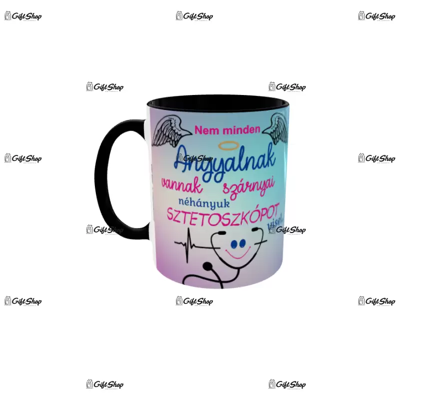 Nem minden angyalnak vannak szárnyai néhányuk sztetoszkópot visel, cana ceramica, 330ml