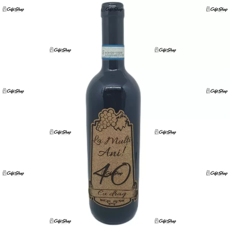 La multi ani 40 editie limitata, vin rosu cabernet sauvignon, demisec, 750ml, 13.5% alcool
