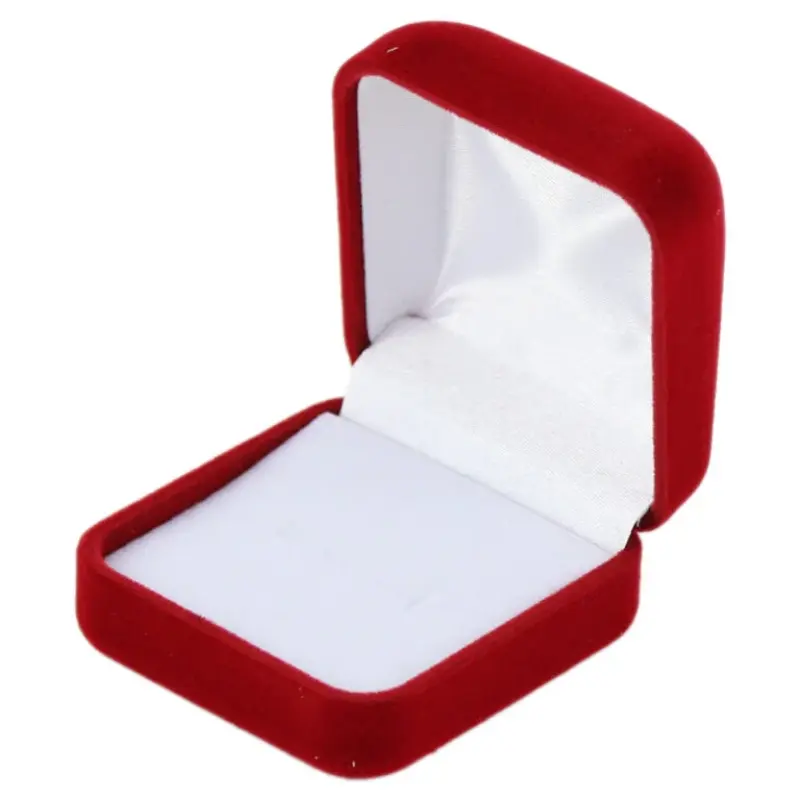 Cutie bijuteri, catifea rosu, model d1a1