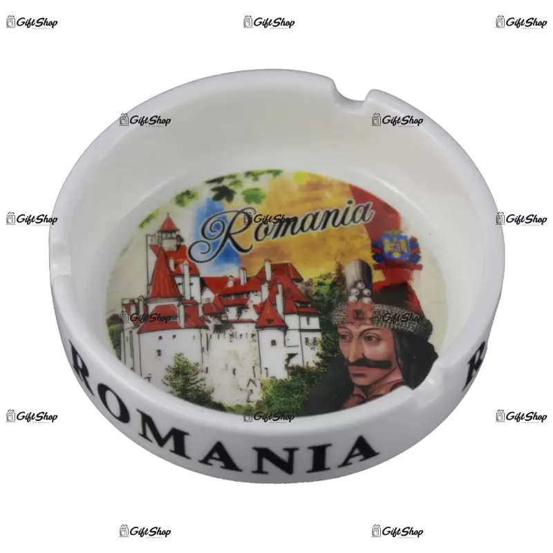 Scrumiera din ceramica, suvenir romania, model   c