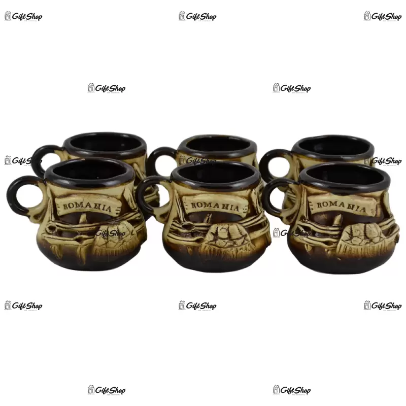 Romania, ceasca  din ceramica traditionala pentru cafea din ceramica