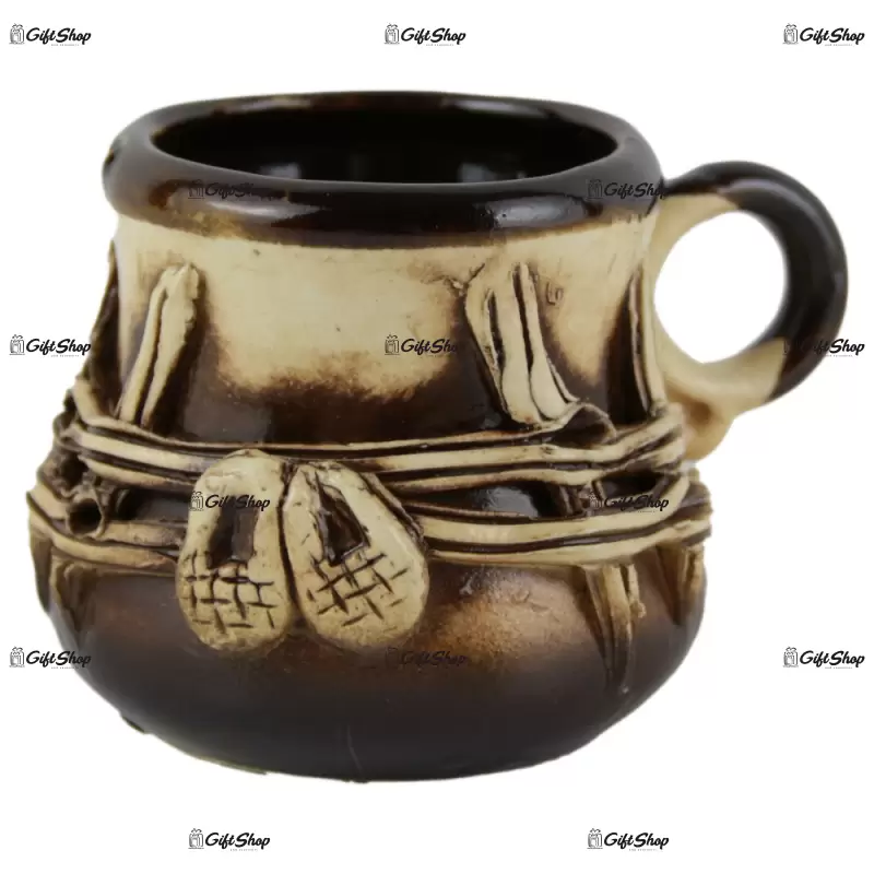 Romania, ceasca  din ceramica traditionala pentru cafea din ceramica