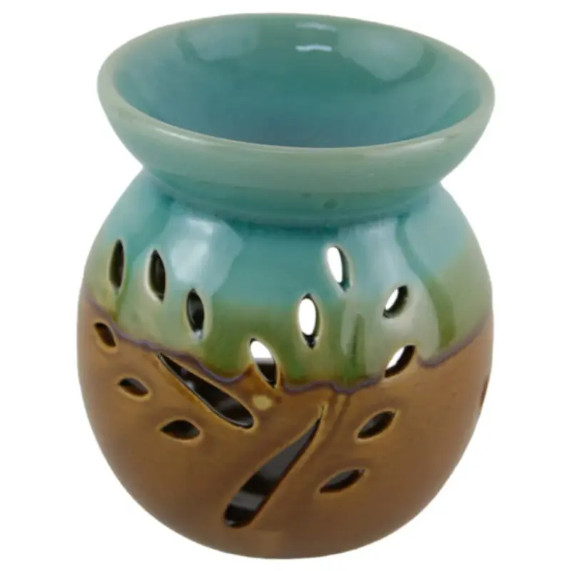 Candela aromaterapie din ceramica, degrade 11 cm