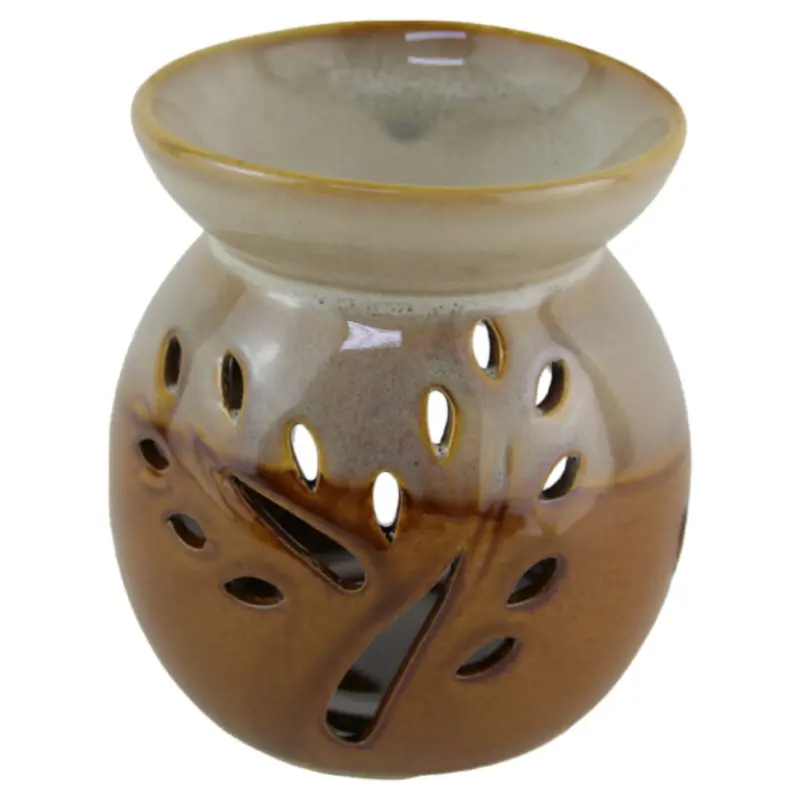 Candela aromaterapie din ceramica, degrade 11 cm