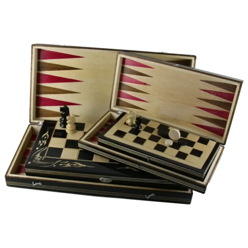 Joc sah cu table, din lemn d