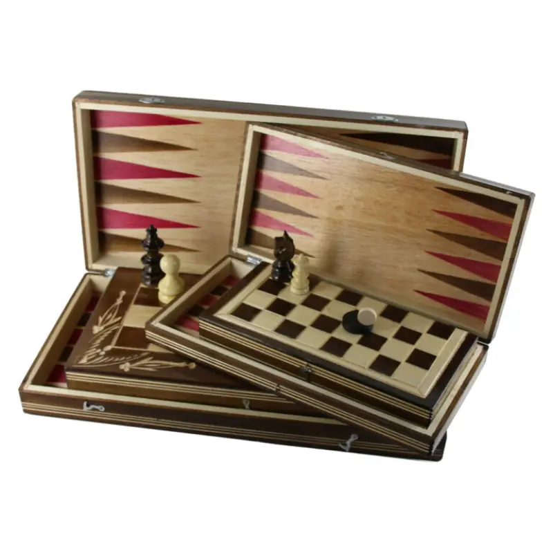 Joc sah cu table, din lemn  a