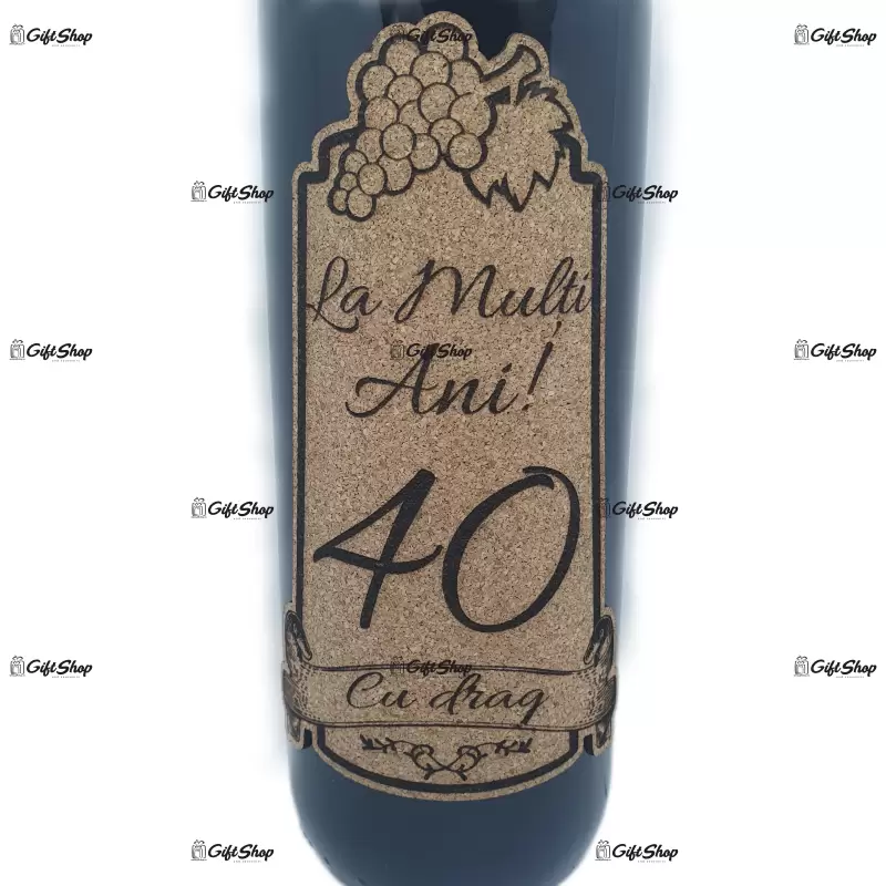 La multi ani 40 editie limitata, vin rosu cabernet sauvignon, demisec, 750ml, 13.5% alcool