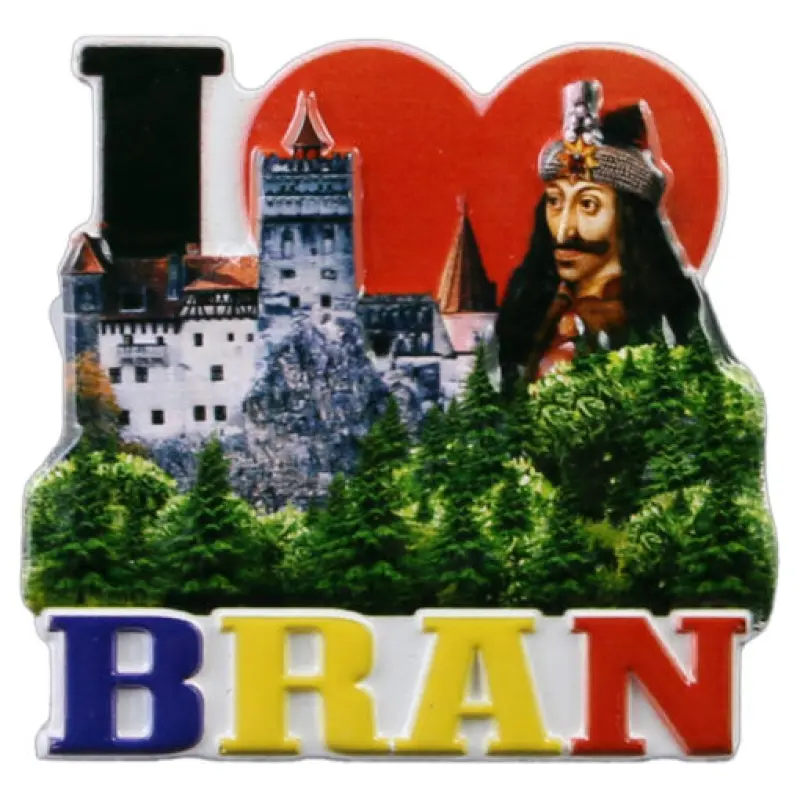 I love bran magnet de frigider din rasina, 7x6 cm