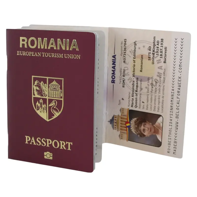 Pasaport de explorare romania in limba engleza, regina maria alexandra