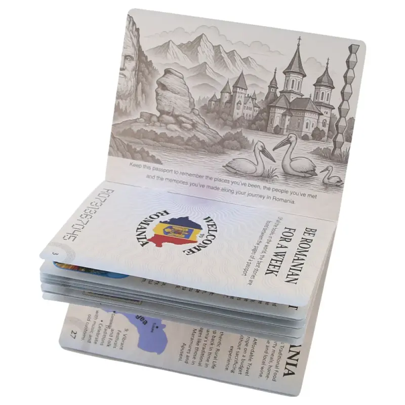 Pasaport de explorare romania in limba engleza, regina maria alexandra
