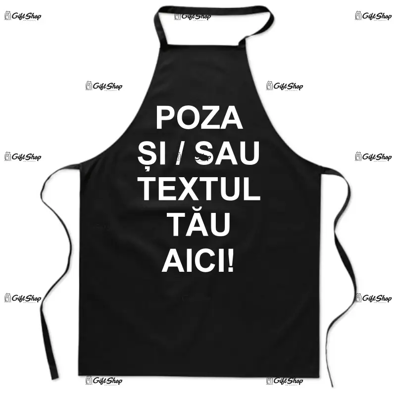 .sort negru, personalizat cu poza / text