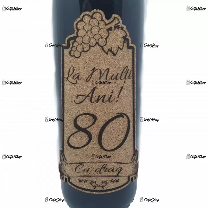 La multi ani 80 editie limitata, vin rosu cabernet sauvignon, demisec, 750ml, 13.5% alcool