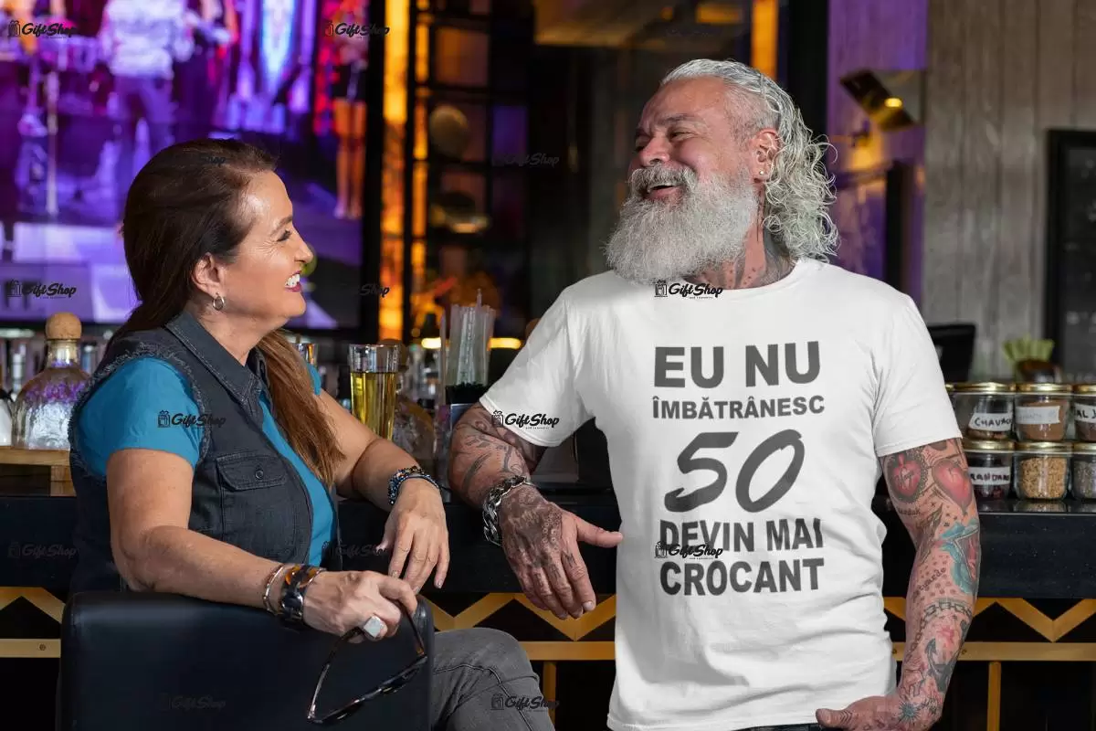 Eu nu imbatranesc..., se poate schimba anul, tricou cu mesaj
