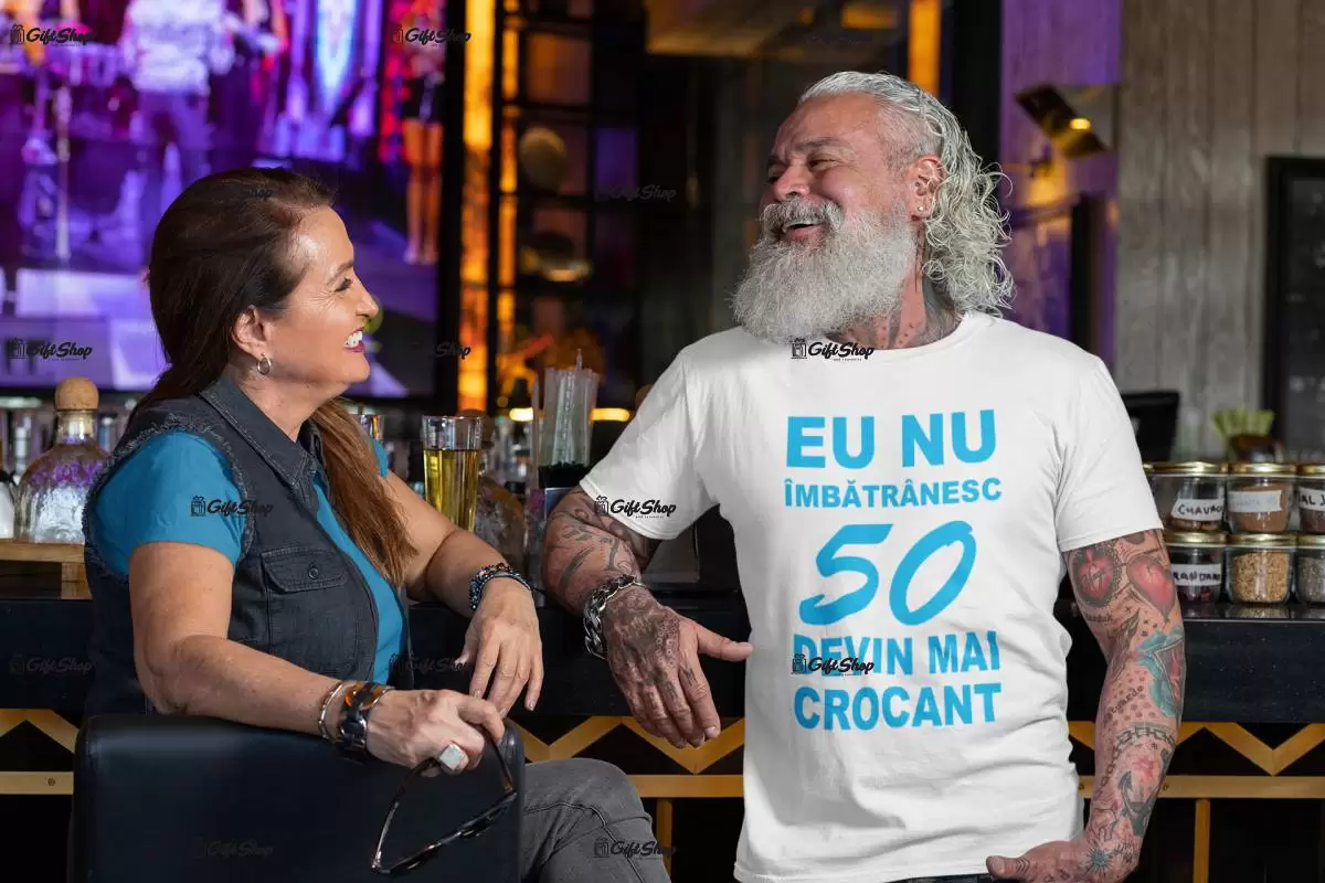 Eu nu imbatranesc..., se poate schimba anul, tricou cu mesaj