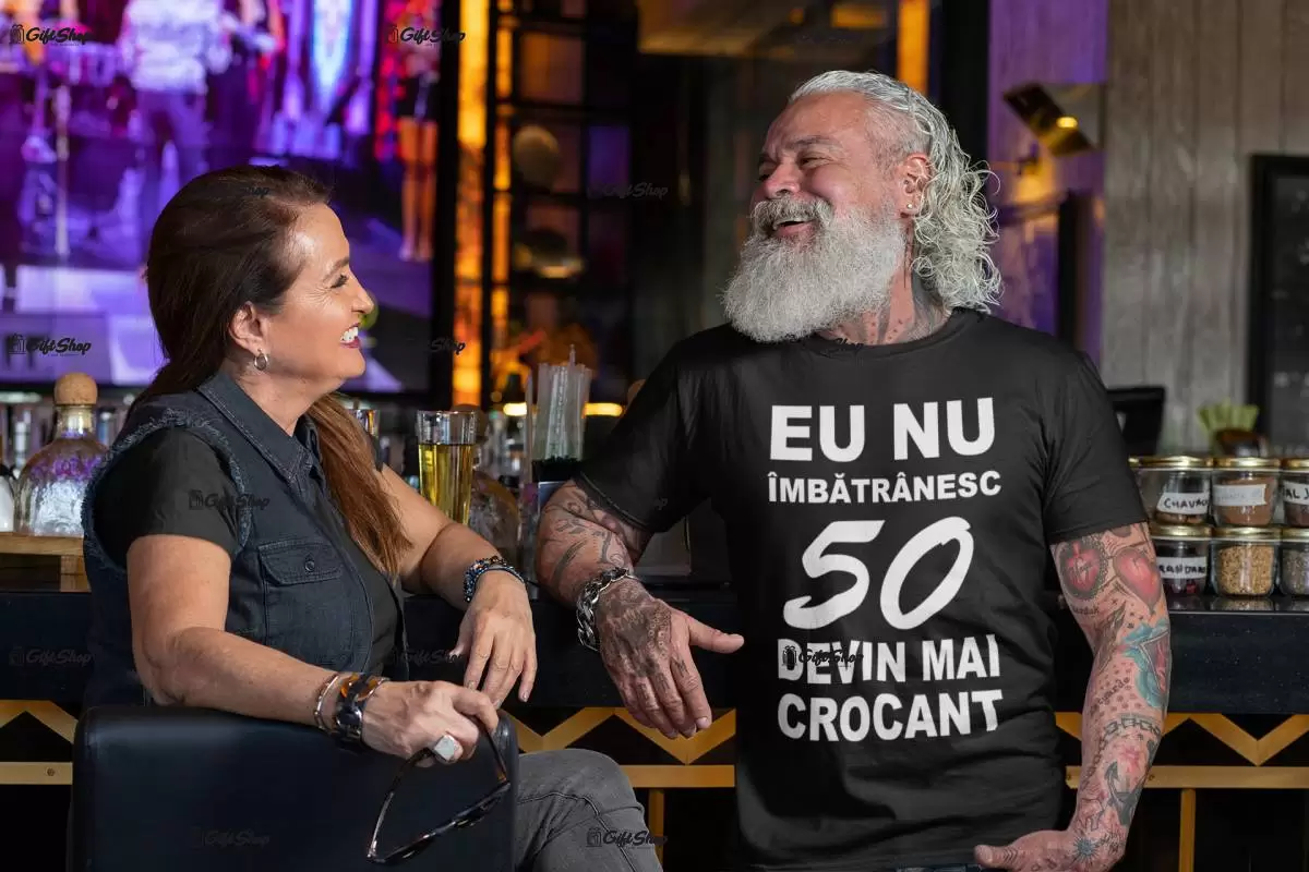Eu nu imbatranesc..., se poate schimba anul, tricou cu mesaj