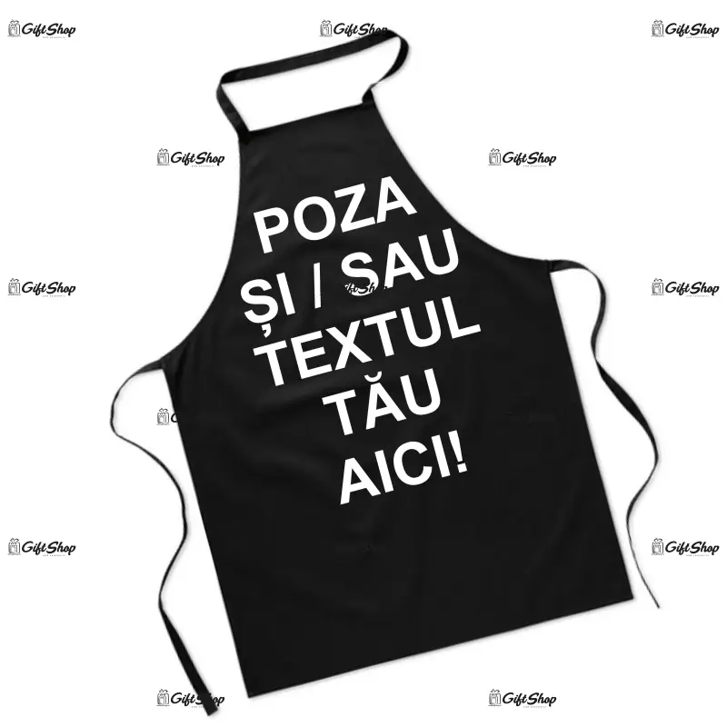 .sort negru, personalizat cu poza / text