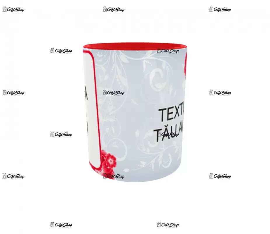 Cana, personalizata cu poza si text, 330ml, model 3109