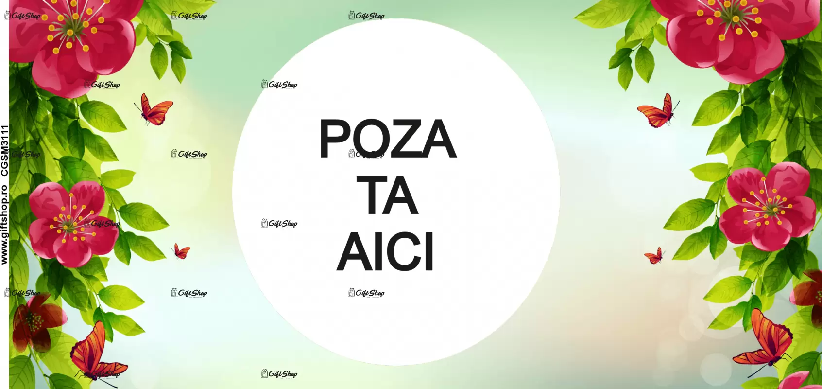 Cana, personalizata cu poza si text, 330ml, model 3111