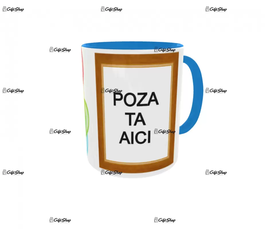 Cana, personalizata cu poza si text, 330ml, model 3113
