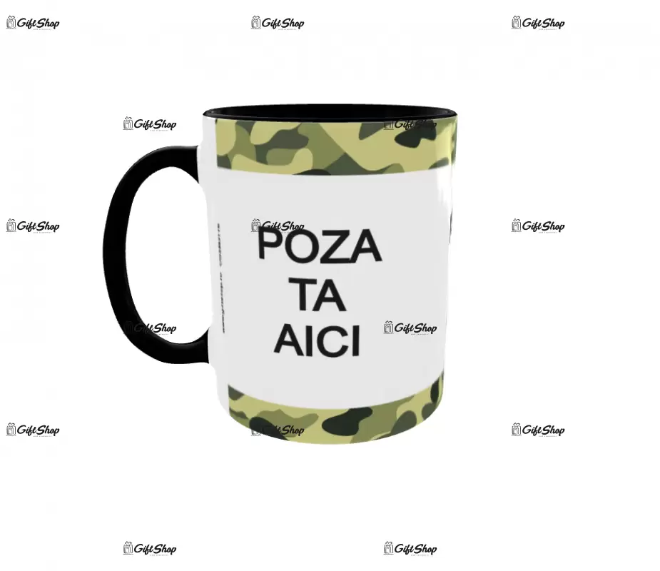 Cana, personalizata cu 3 poze si 1 text, 330ml, model  3116