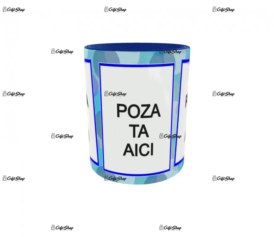 Cana, personalizata cu 3 poze si 1 text, 330ml, model 3133