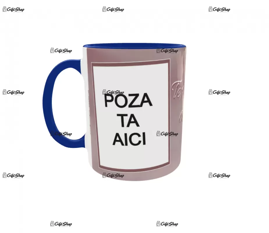 Cana, personalizata cu 2 poze si 1 text, 330ml, model 3138