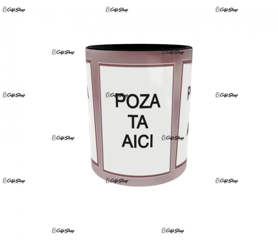 Cana, personalizata cu 3 poze si 1 text, 330ml, model 3139