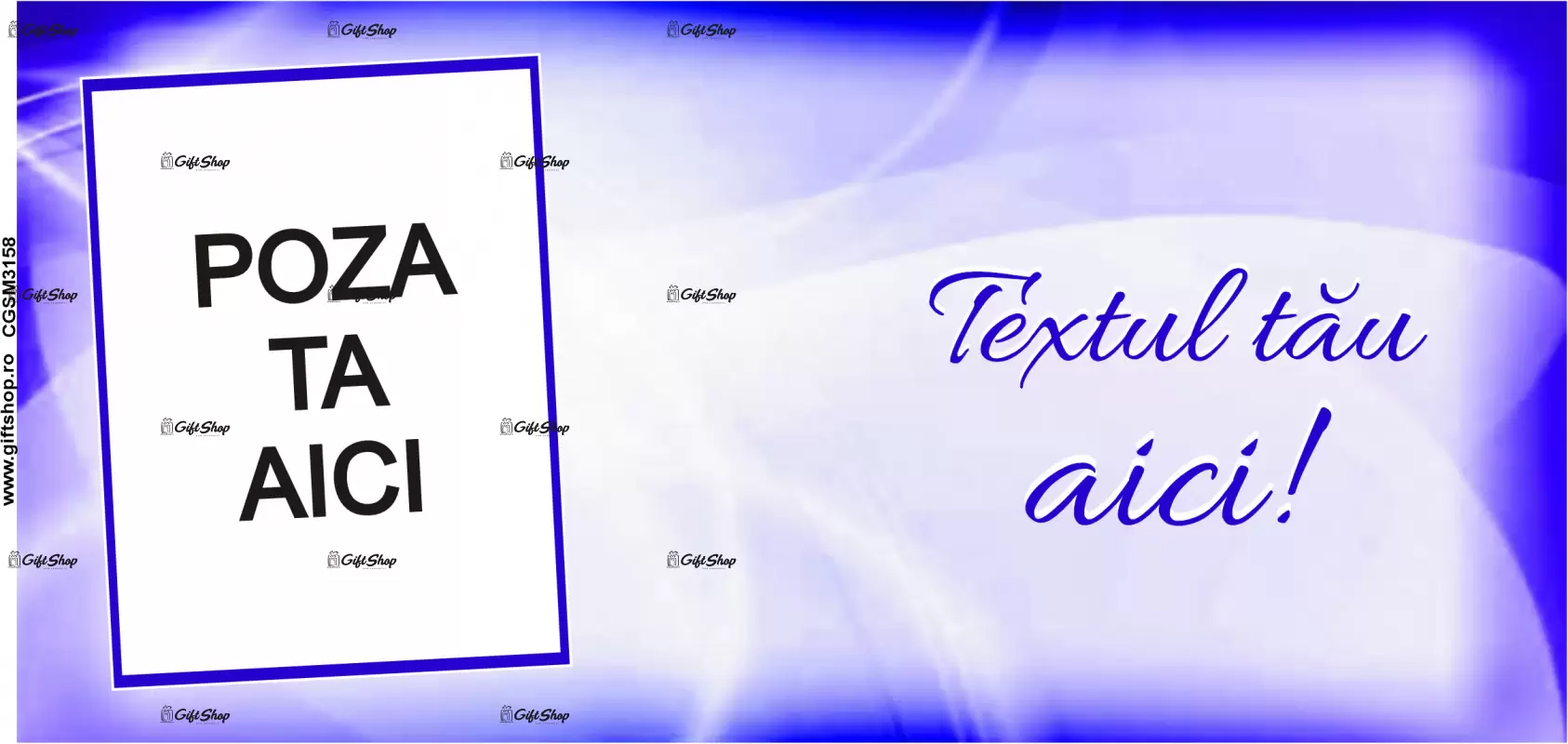 Cana, personalizata cu poza si text, 330ml, model 3158