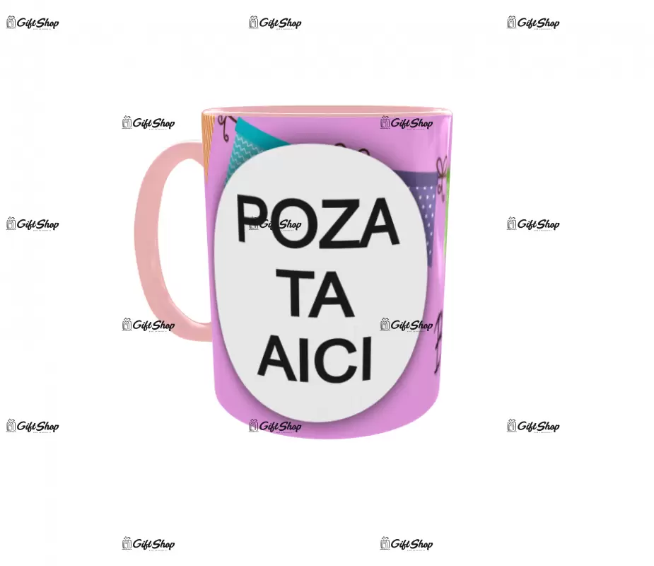 Happy birthday, cana personalizata cu poza si text, 330ml, model 3227