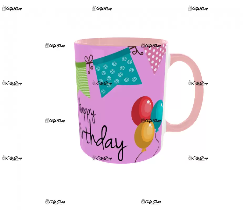 Happy birthday, cana personalizata cu poza si text, 330ml, model 3227